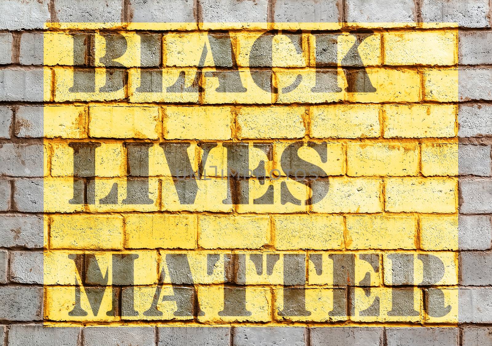 Black Lives Matter African-American Protest against Black racism by Vladyslav