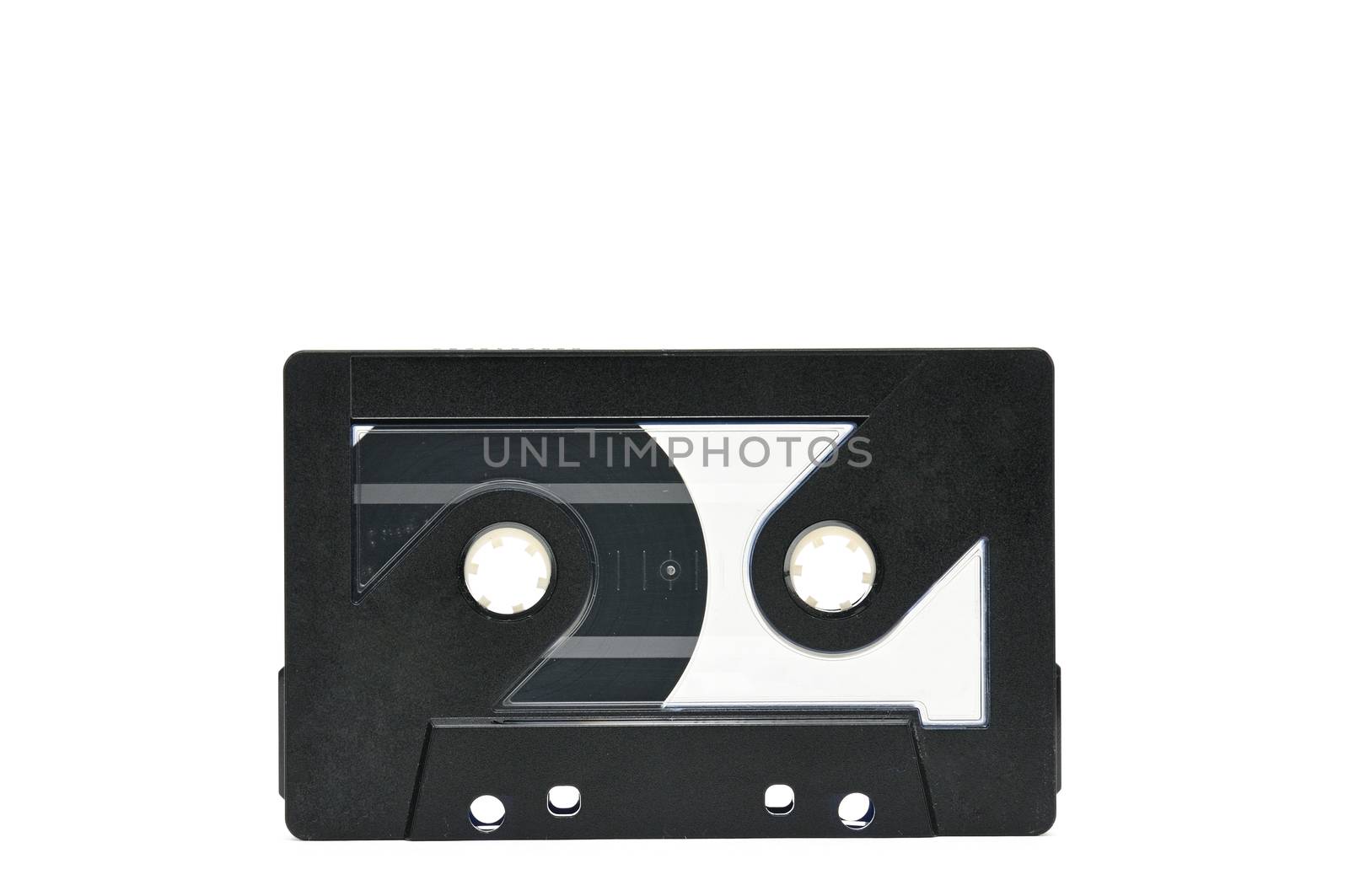 Compact audio cassette for use on audio tape recorders, music players and tape decks.Retro.