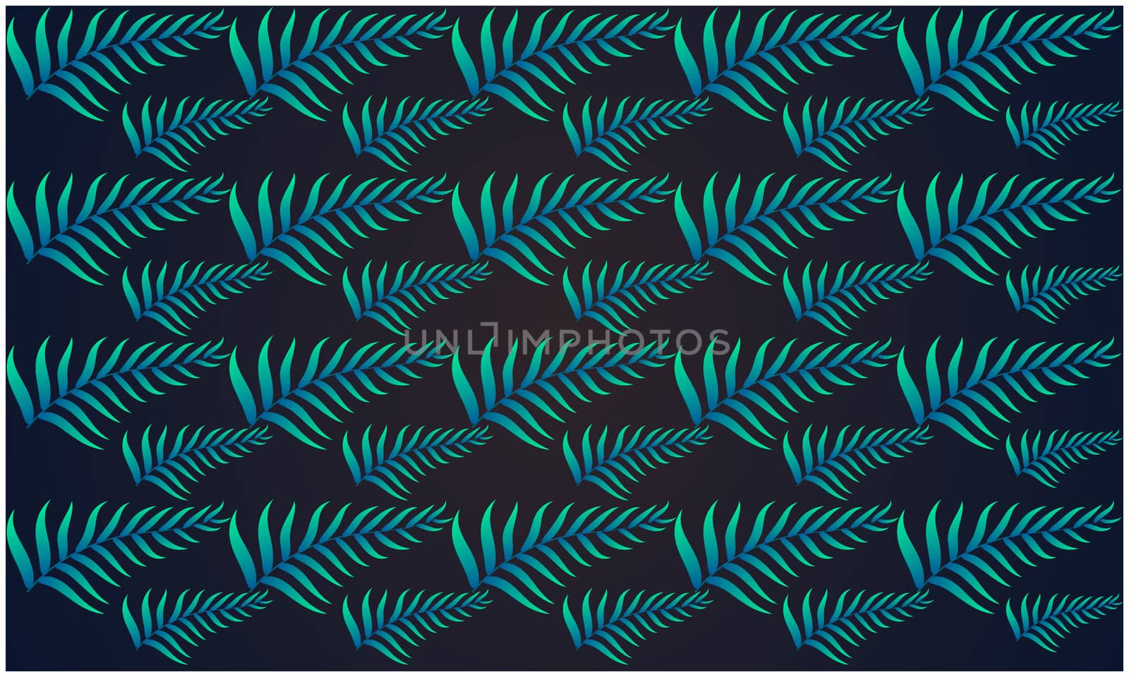 digital textile design of leaves