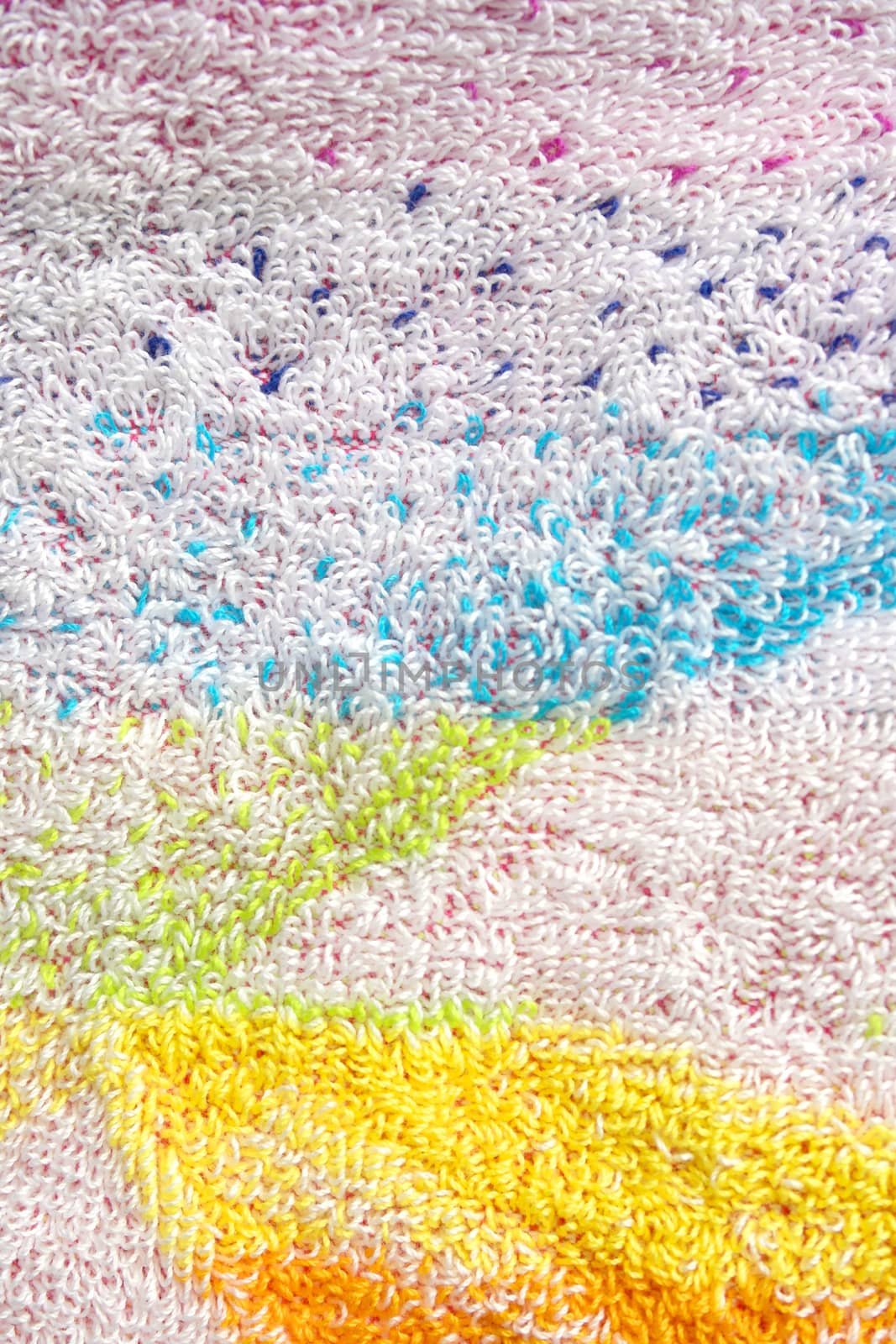 Color towel macro texture. Abstract background