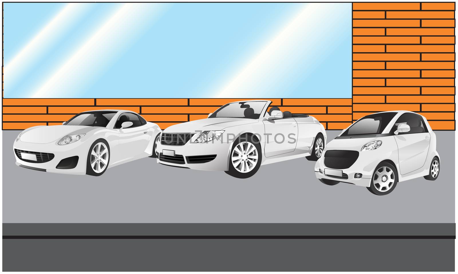 several cars parked outside the shop by aanavcreationsplus