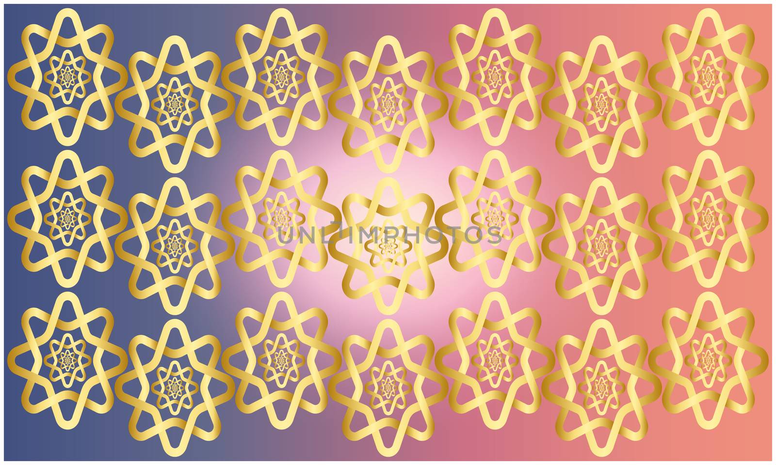 digital textile design of gold ornament art by aanavcreationsplus