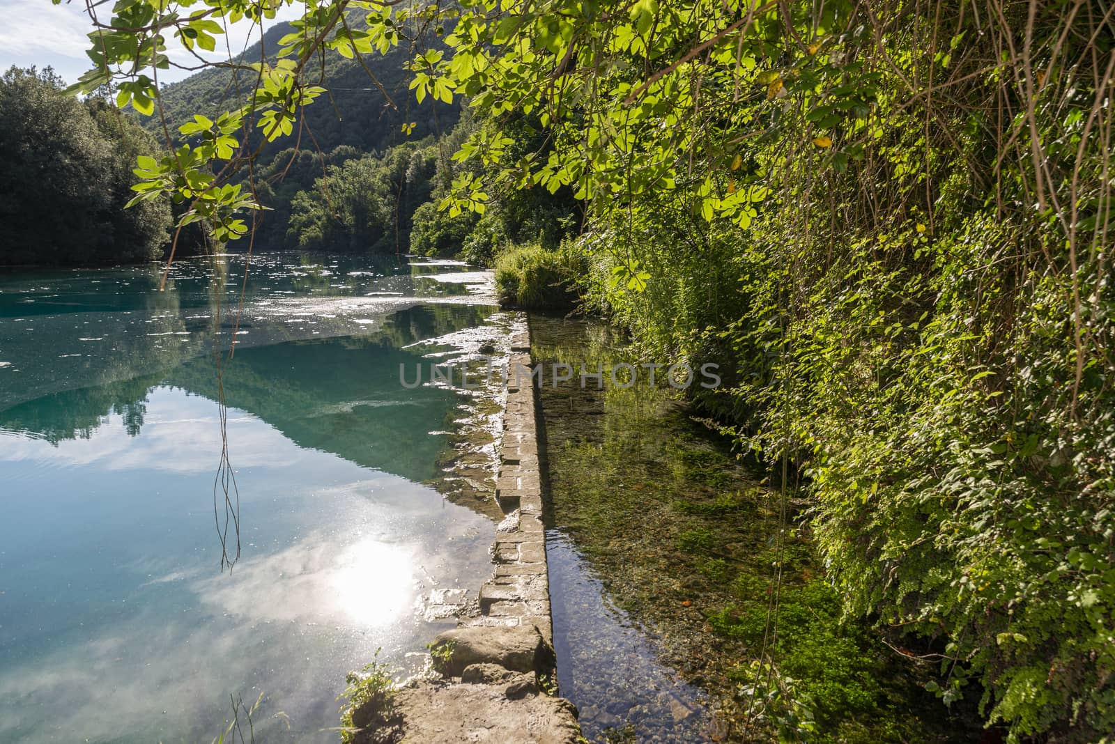narni stifone heavenly place with blue water surrounded by greenery