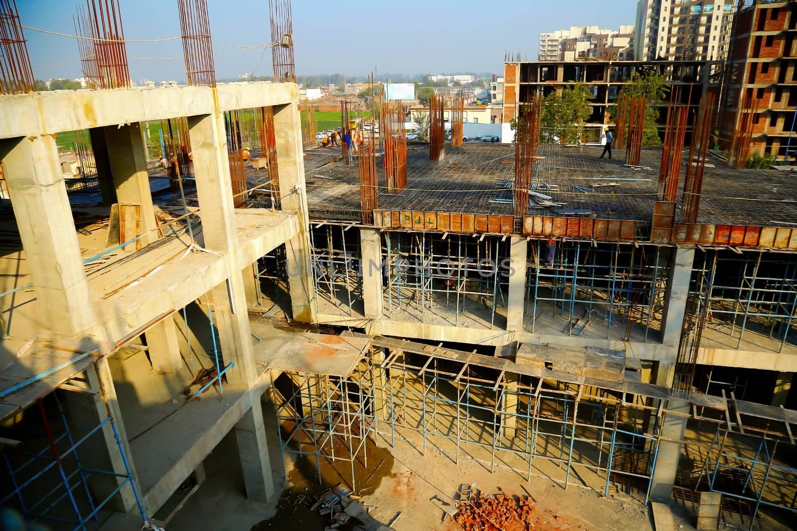 Delhi, India - march 2018 : new construction of building in Mumbai