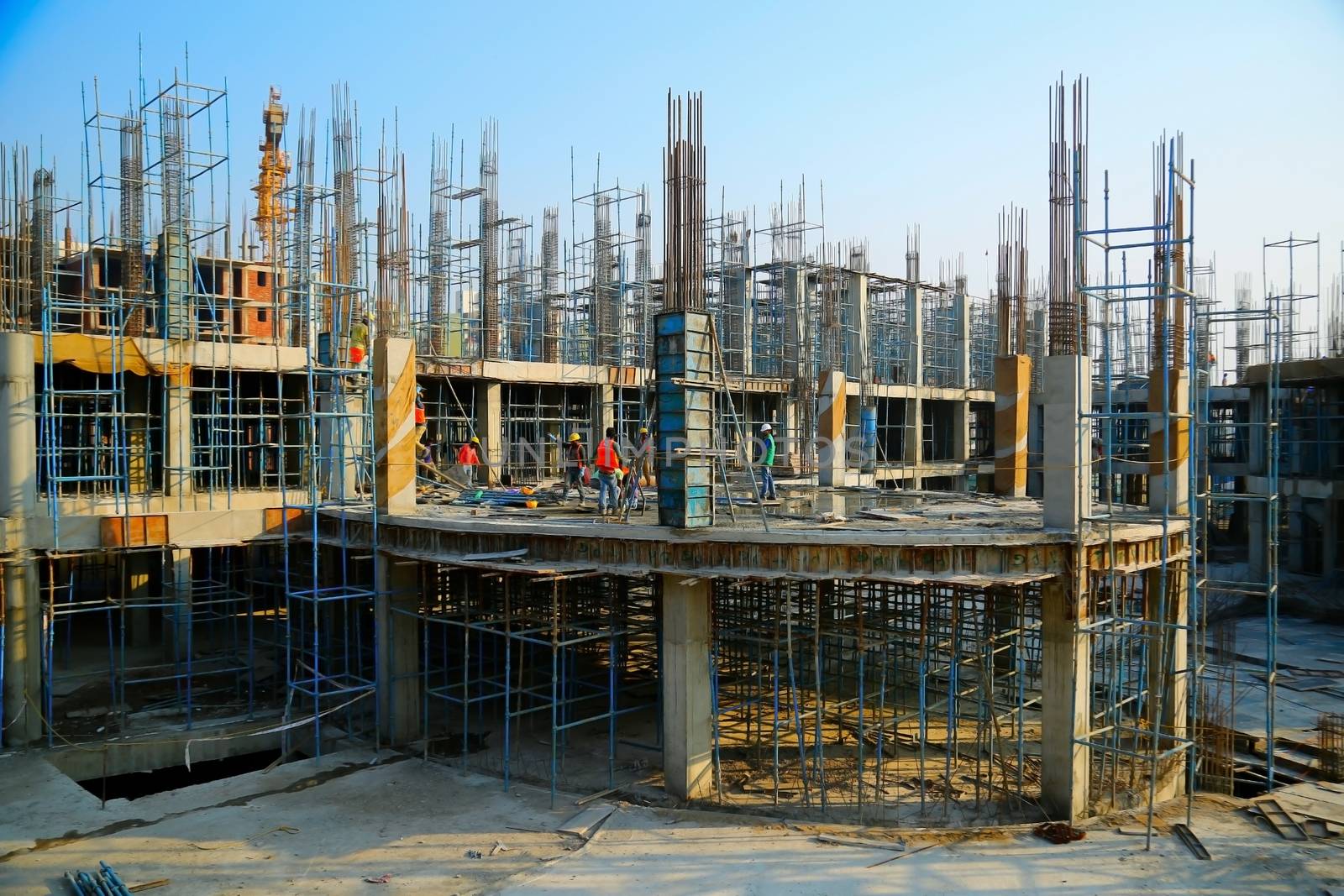 pune, India - march 2018 : new construction of building in pune