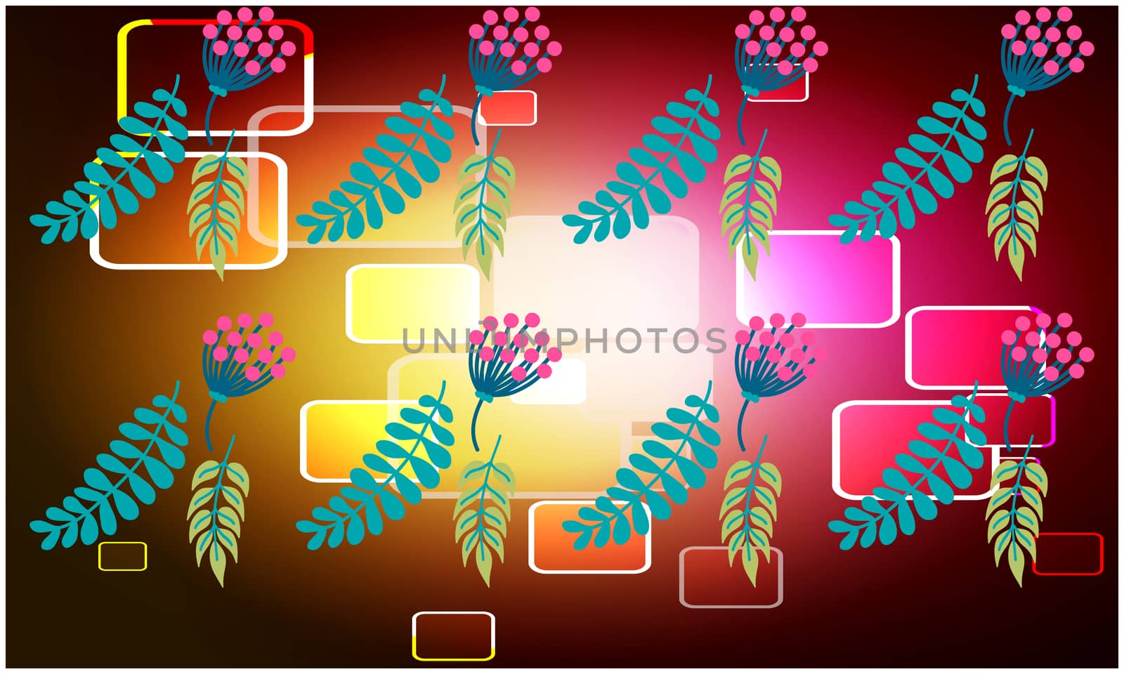digital textile design of leaves on abstract background by aanavcreationsplus
