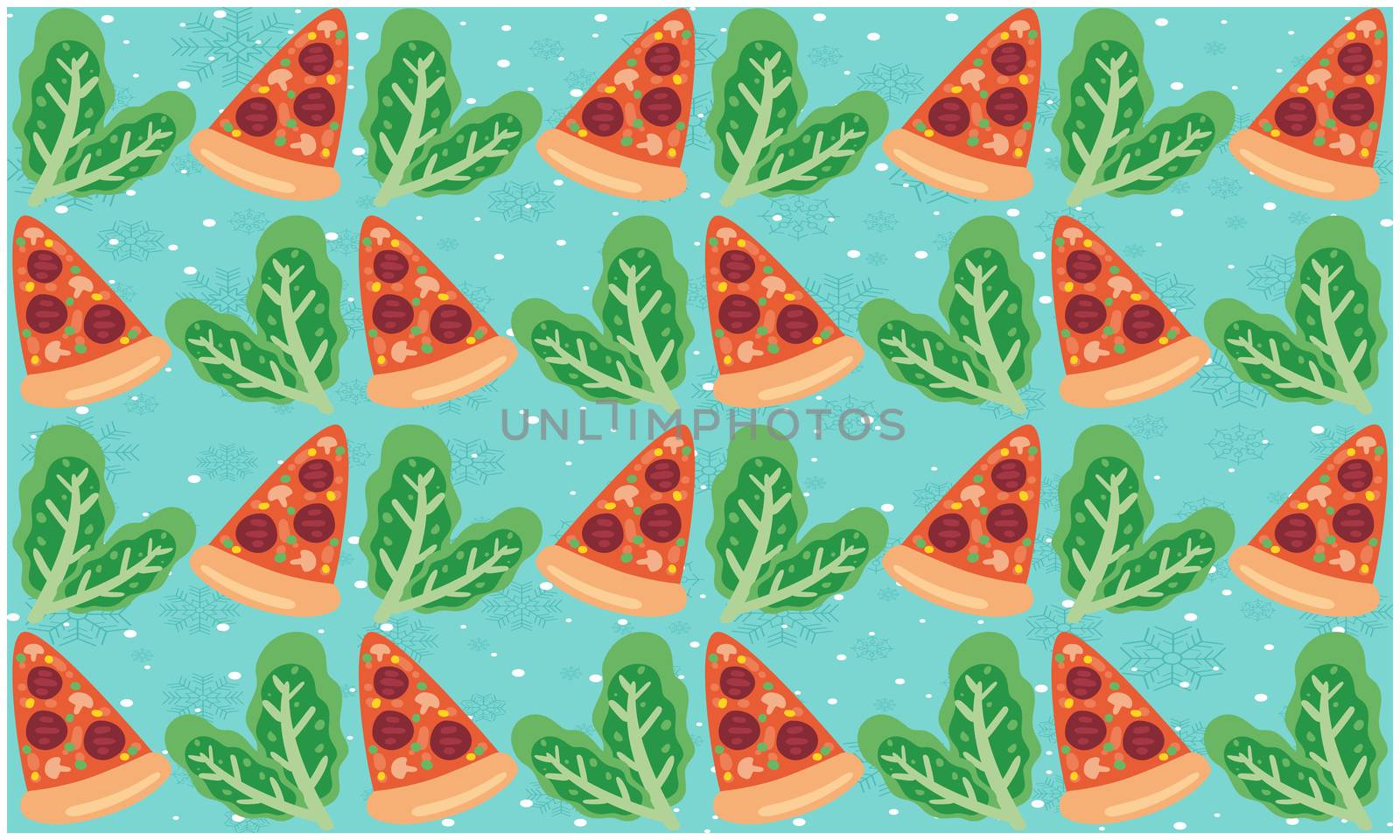 digital textile design of food and leaves on abstract background by aanavcreationsplus