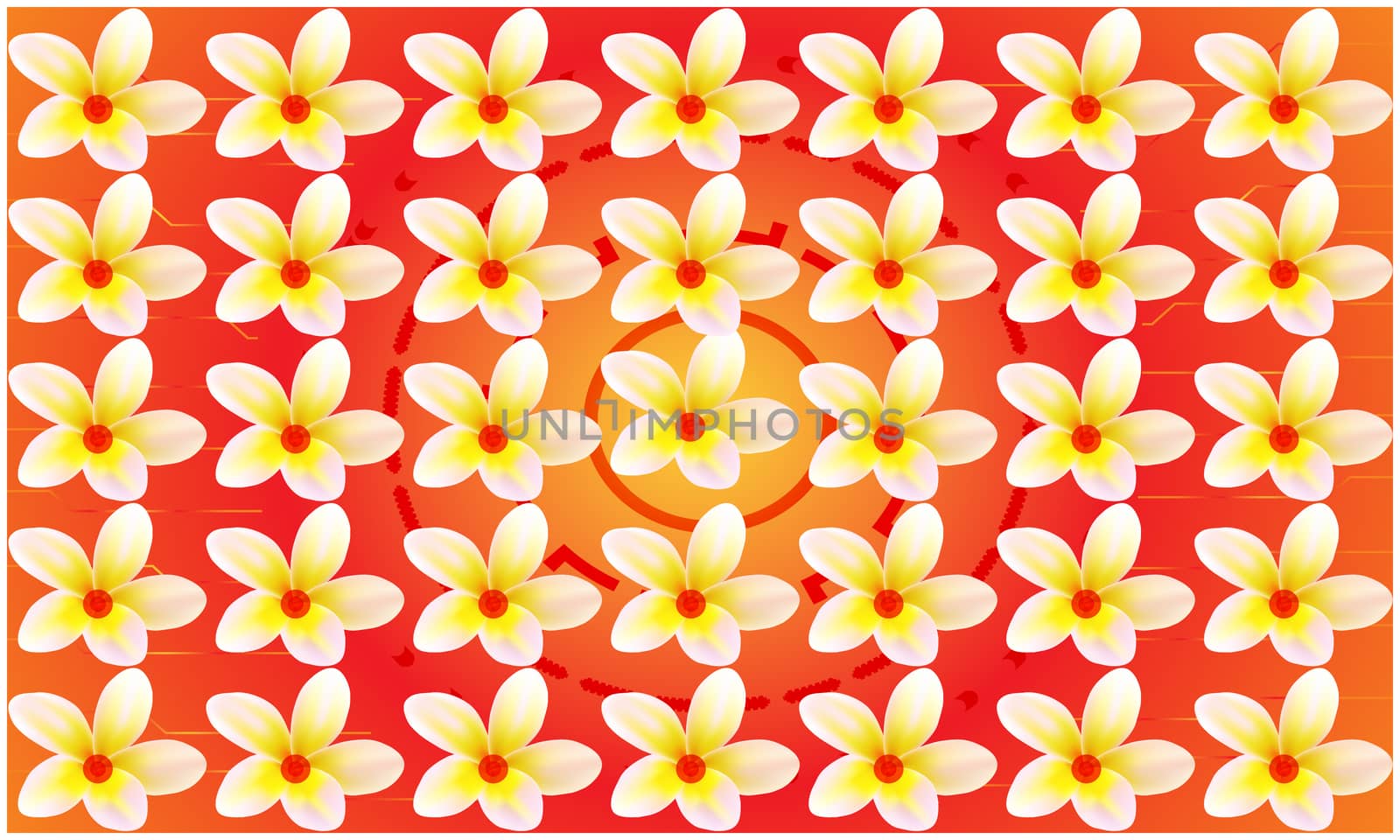 digital textile design of flowers on abstract background by aanavcreationsplus