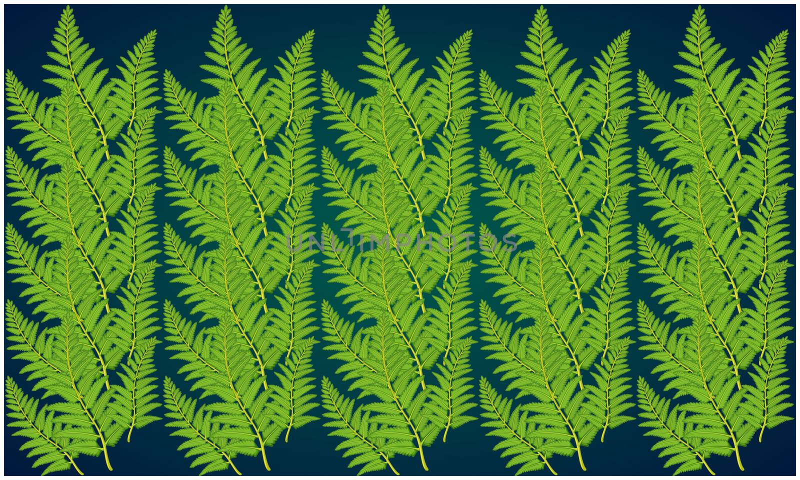 digital textile design of leaves on abstract background