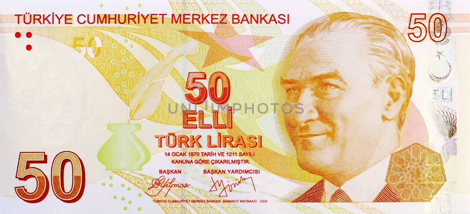 50 Lira banknote front
