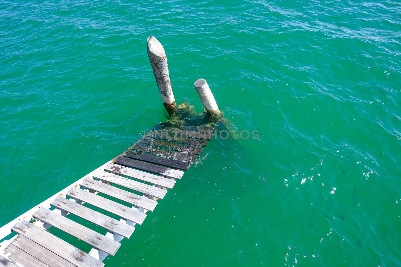  pier that stood out to sea Used for docking. by suthipong