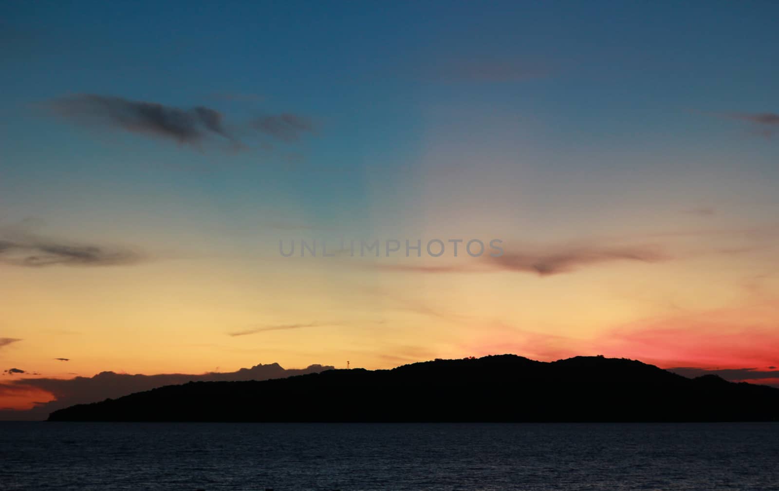  Lights Twilight time of sunrise in the morning. by suthipong