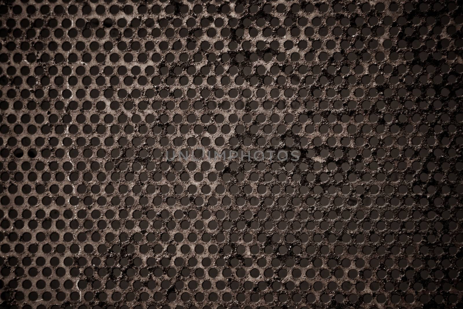 Rusted Background or texture from metal gratings. by photosam