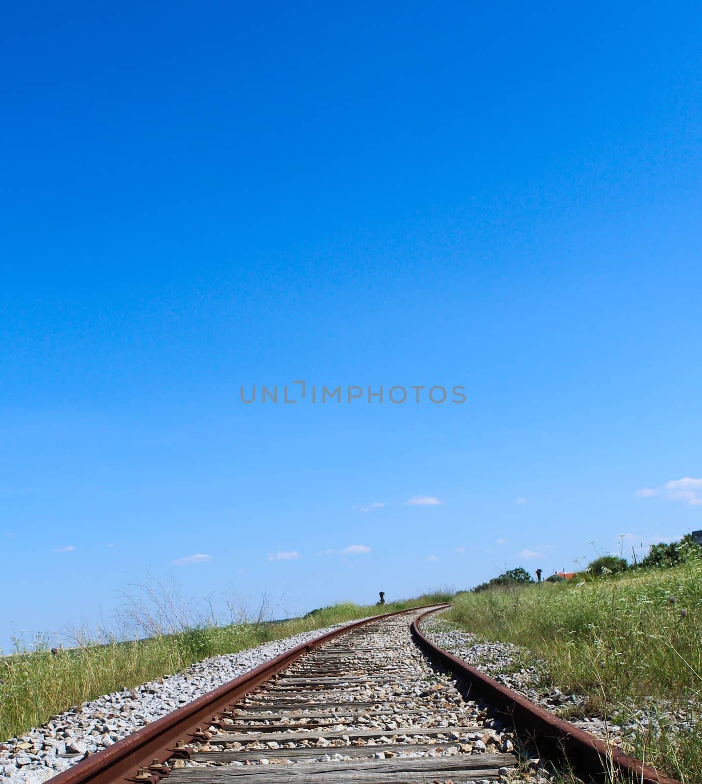 Old railroad. Old. Rail. Road. Beja, Portugal.