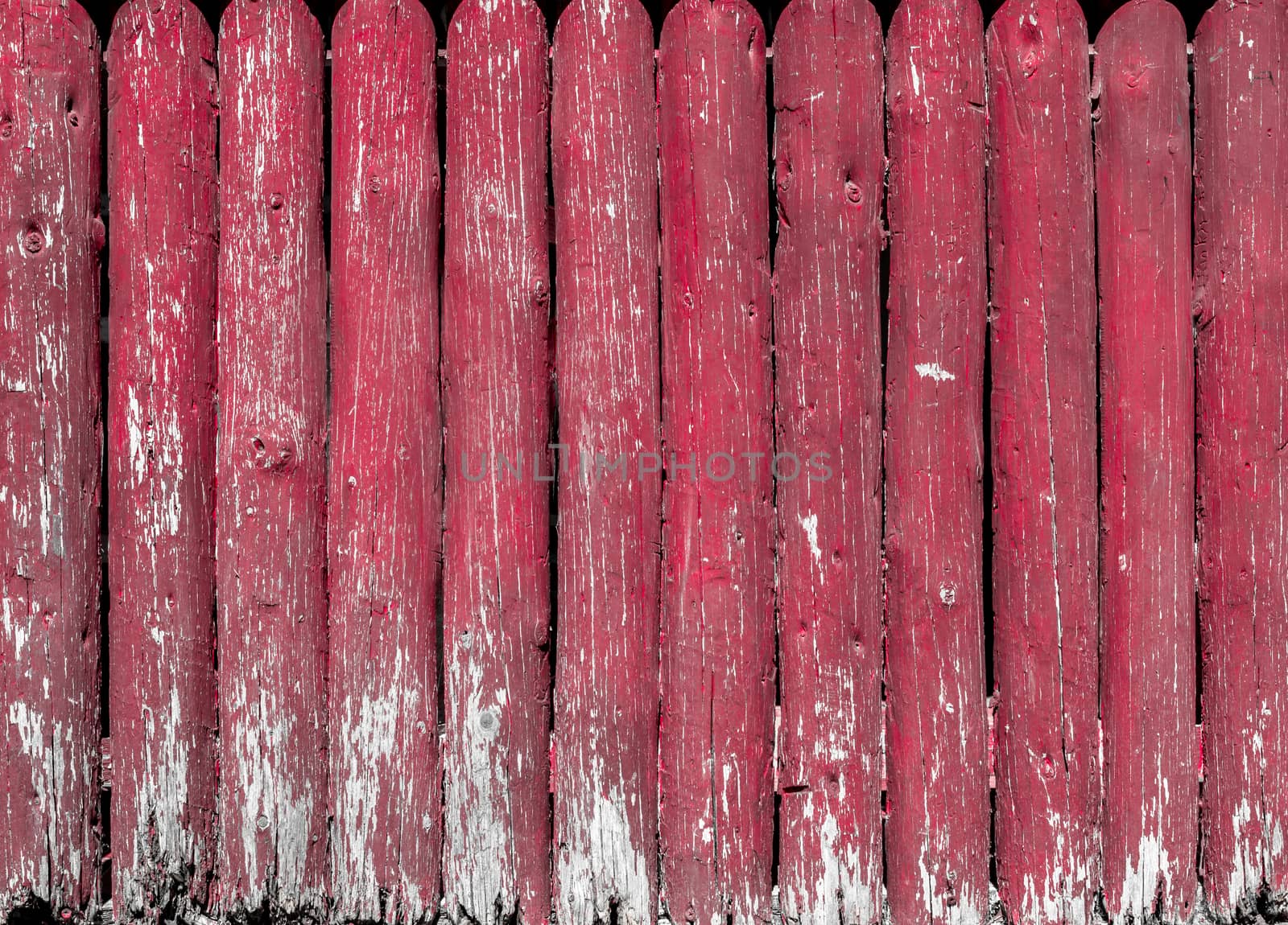 Old red fence by germanopoli