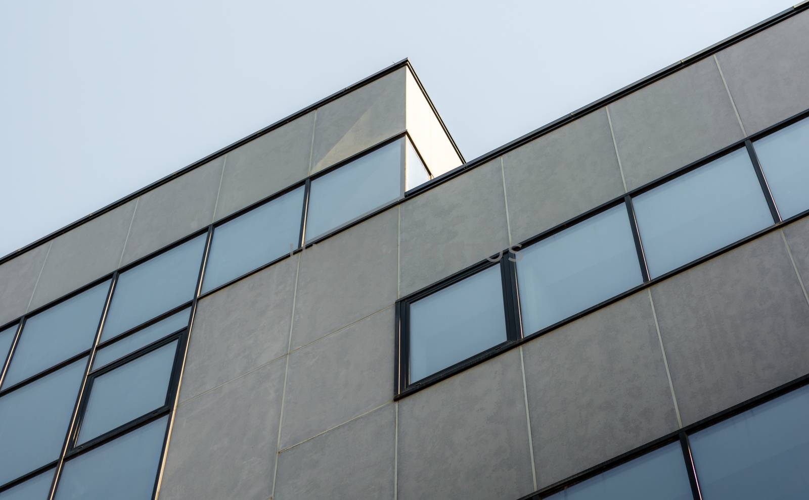 large concrete structure with empty windows