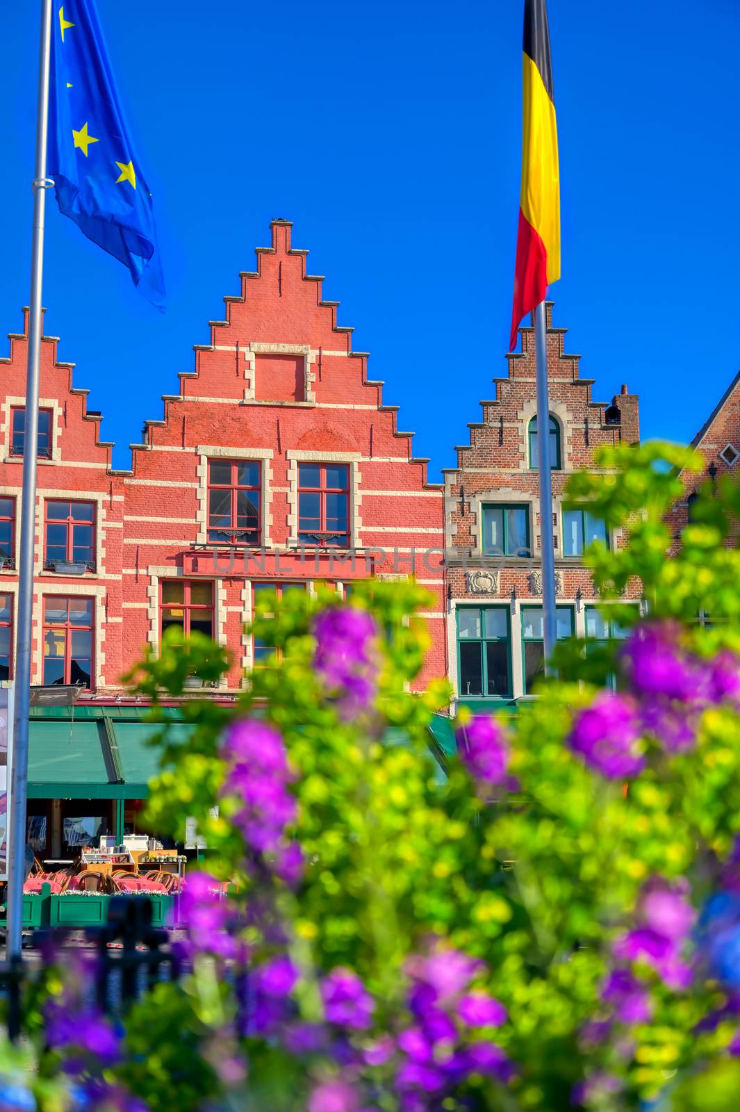 Market Square in Bruges, Belgium by jbyard22