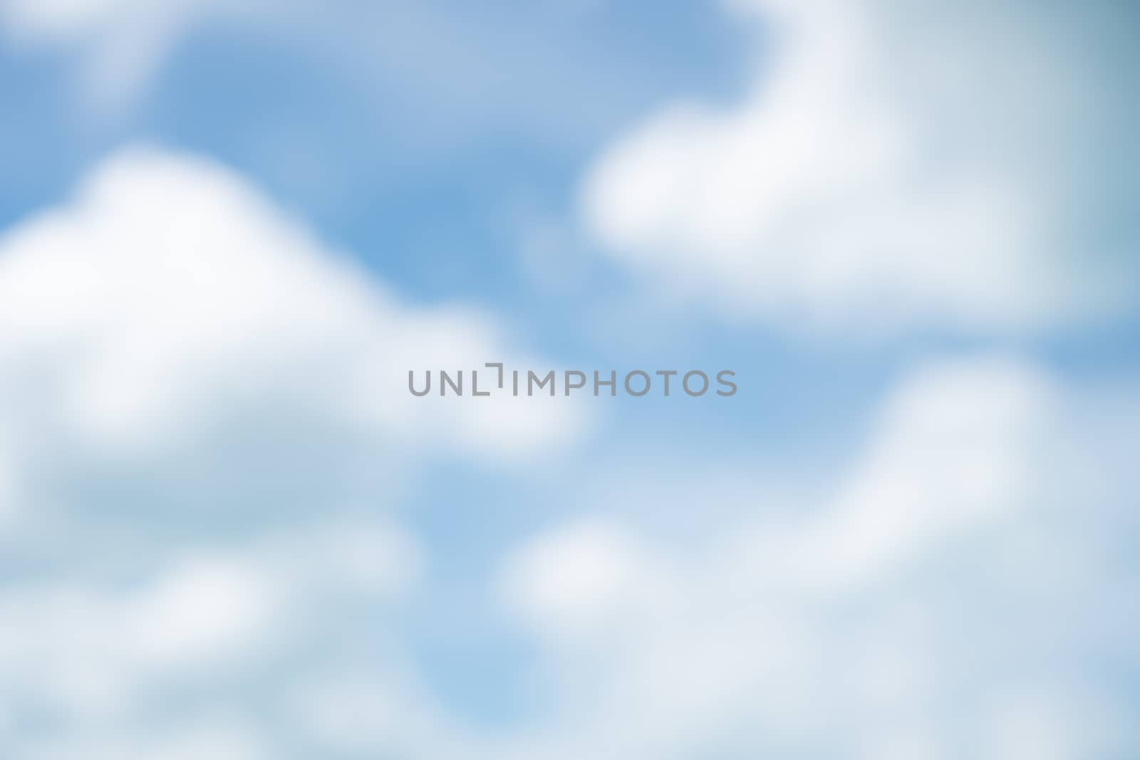 Copy space blur summer blue sky and white cloud background. by Suwant