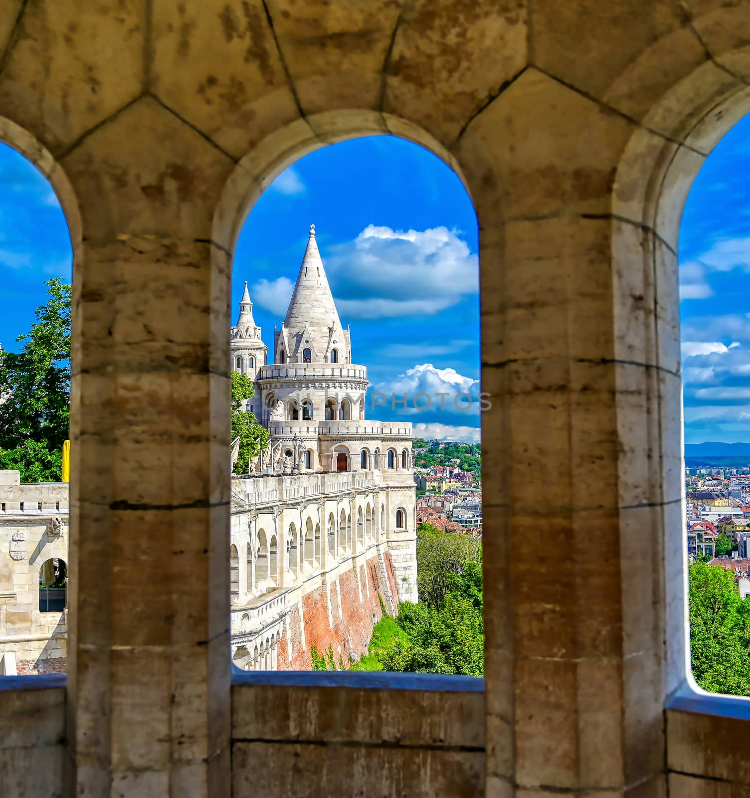 Fisherman's Bastion in Budapest, Hungary by jbyard22