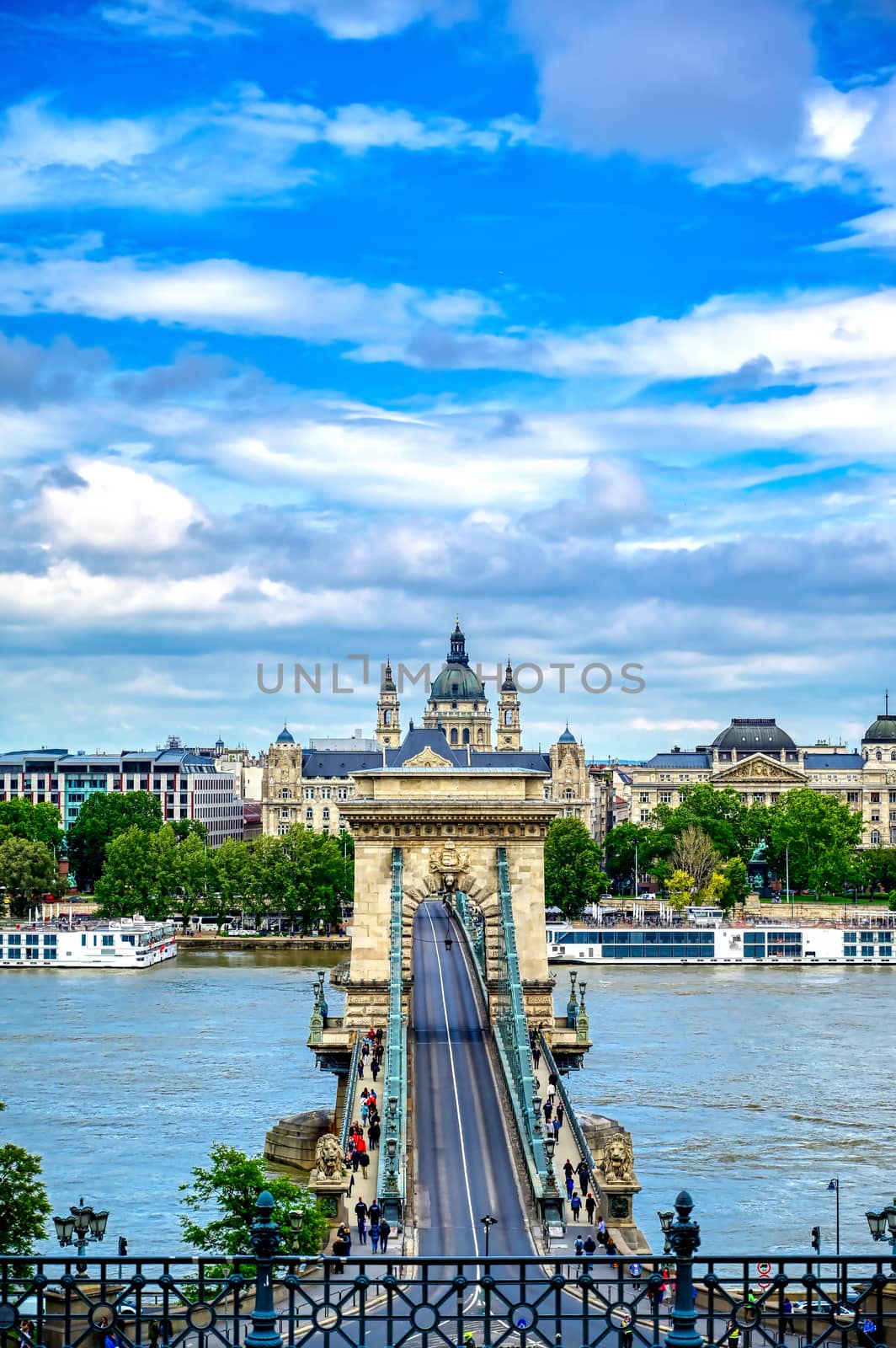 Chain Bridge in Budapest, Hungary by jbyard22