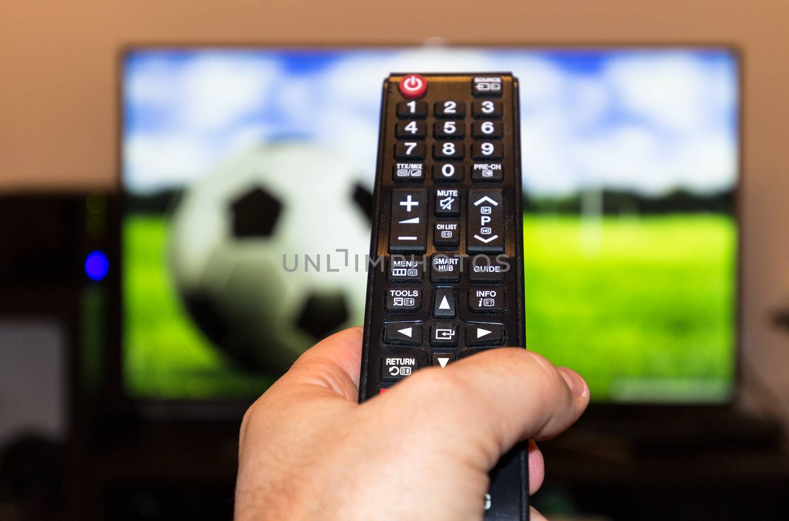 Football match and remote control