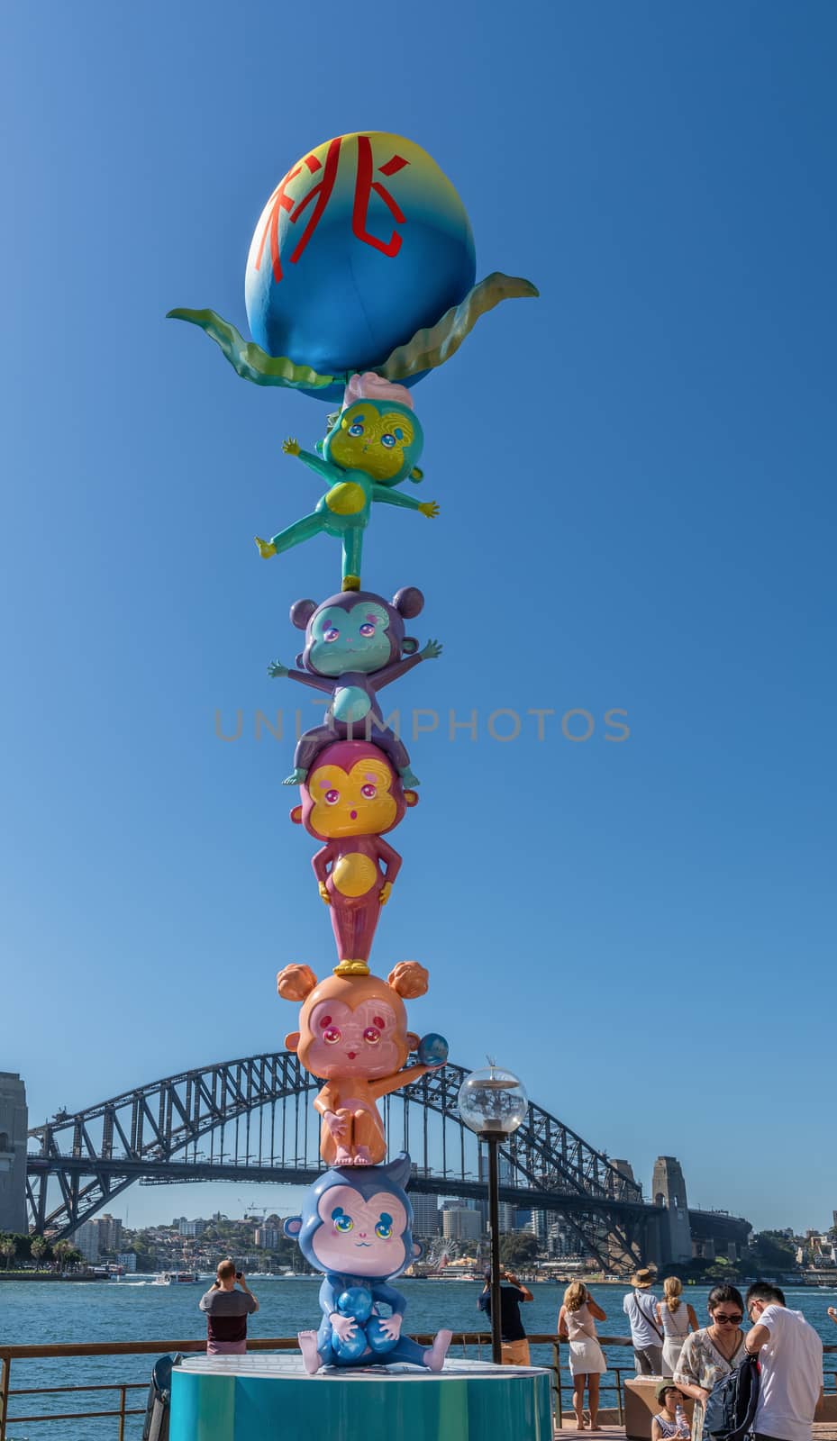 Chinese New Year statue in Sydney Australia. by Claudine
