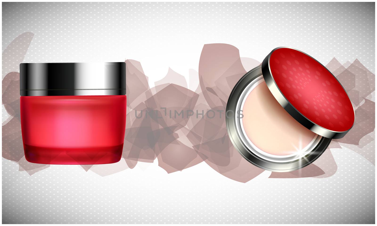 mock up illustration of beauty product on abstract background