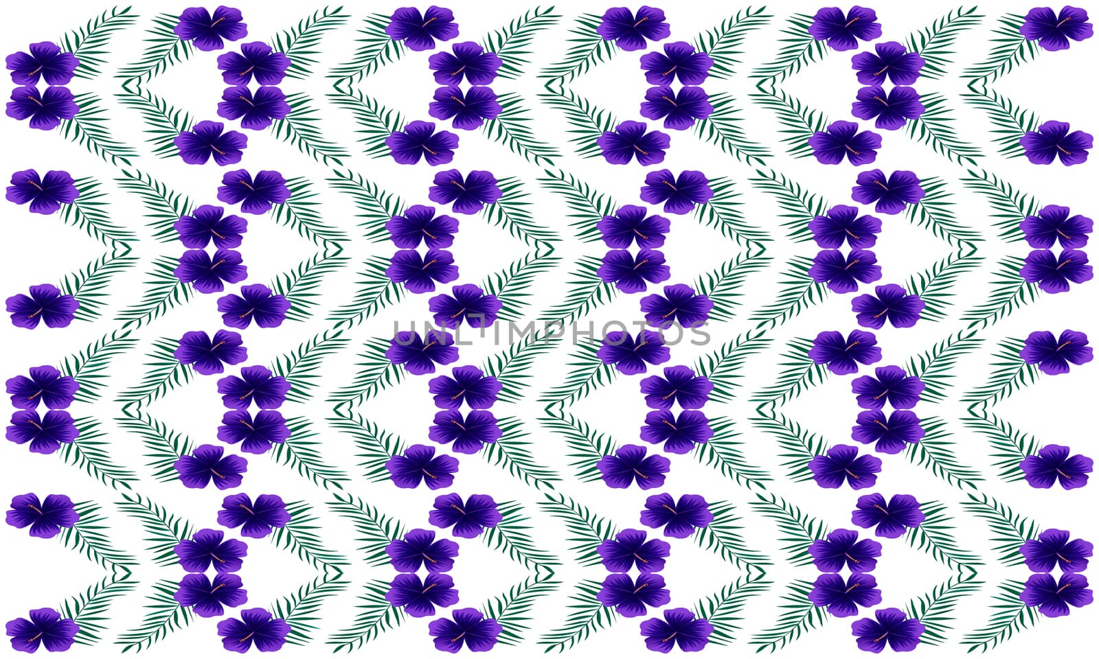 digital textile design of flowers and leaves by aanavcreationsplus
