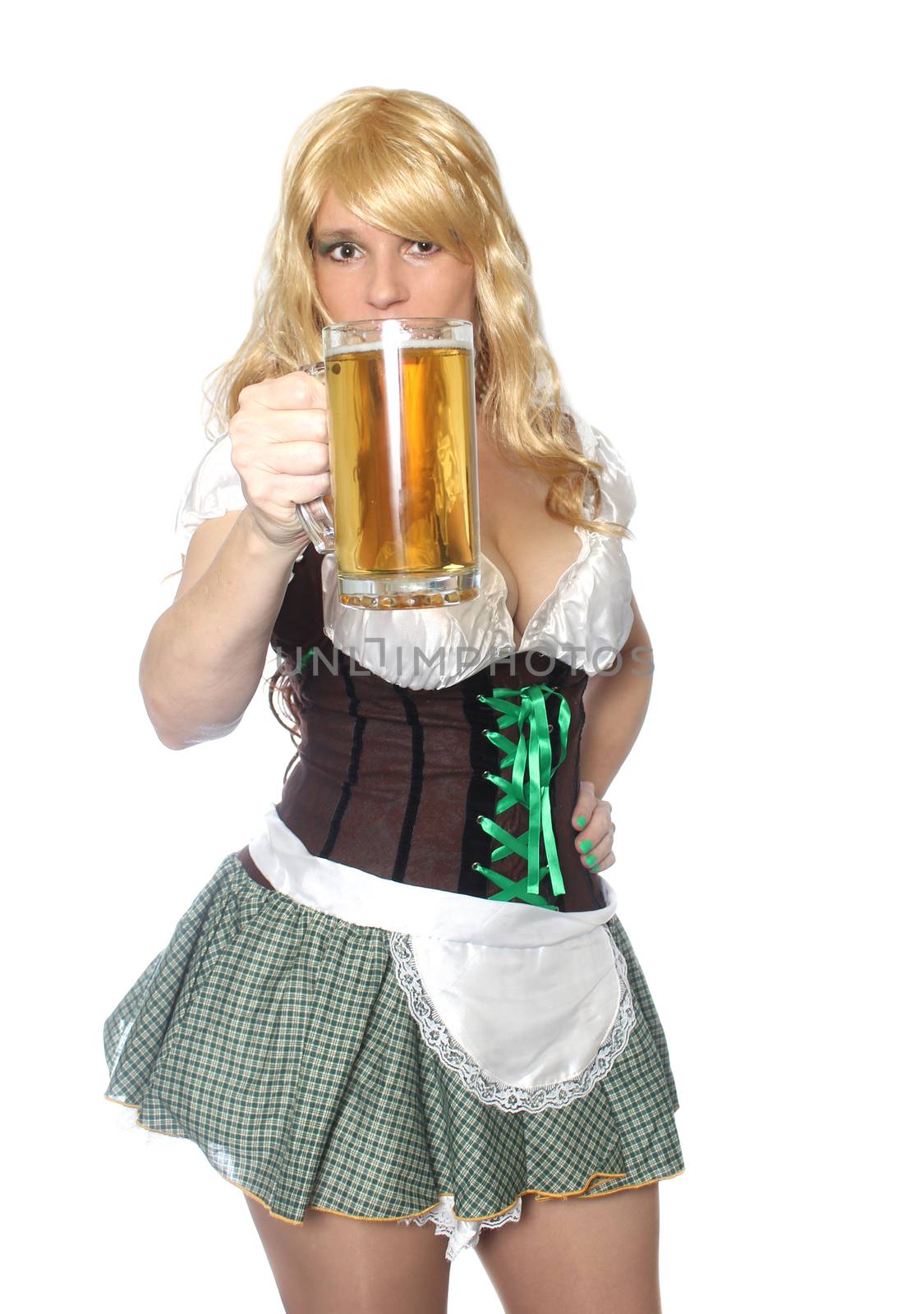 Pub or Tavern Waitress with Beer by Marti157900