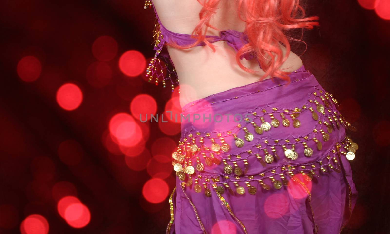 Motion Blur Belly Dancer Close-up by Marti157900