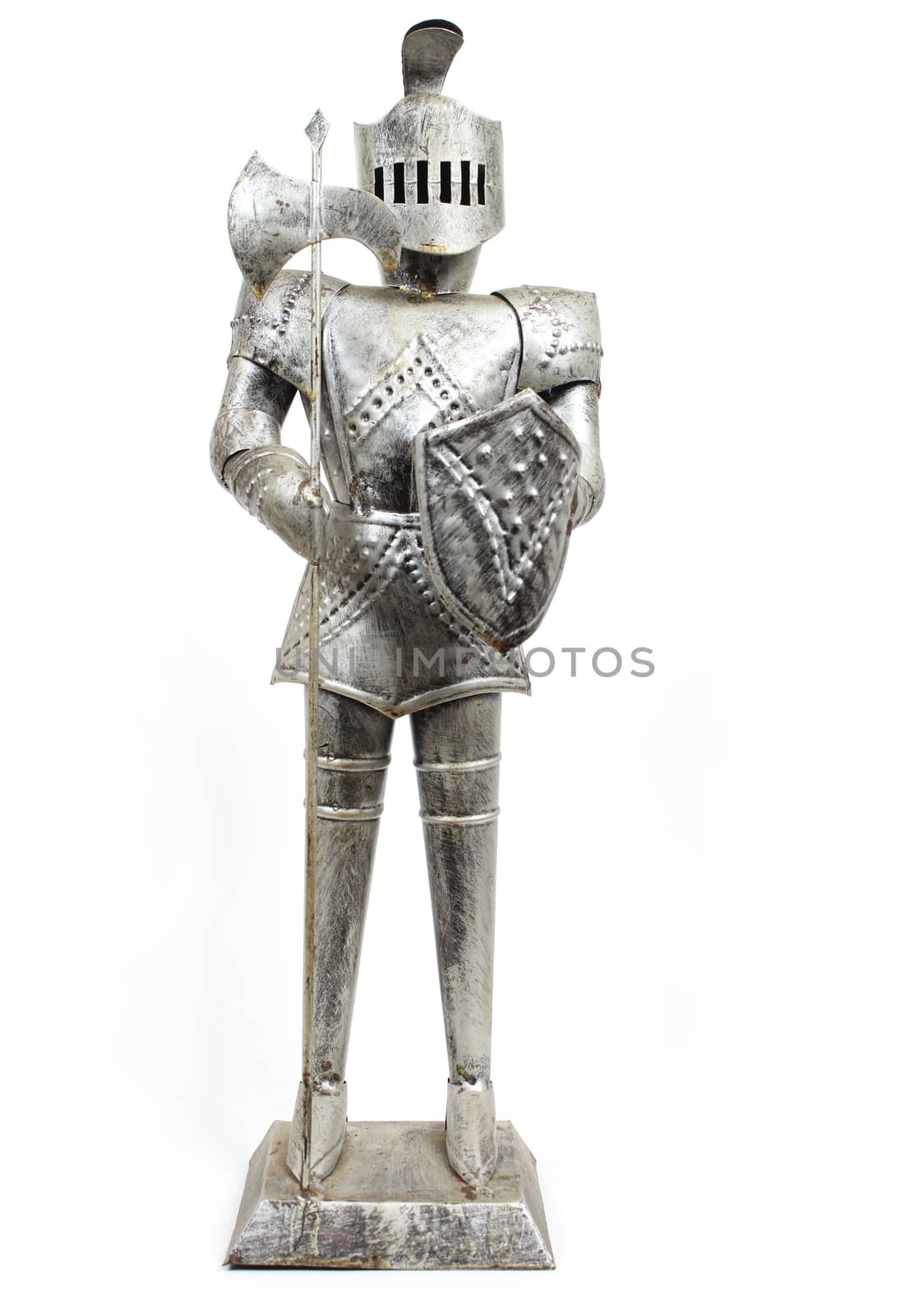 Suit of Armor Isolated on White Background