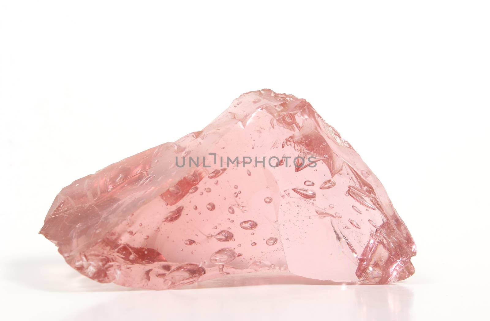 Pink Glass Isolated on White by Marti157900