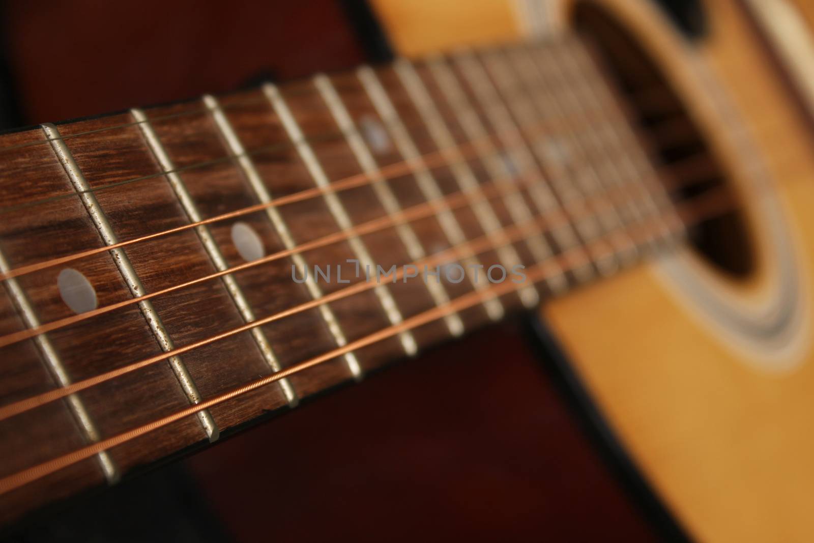 Acoustic Guitar Close-up Shallow DOF by Marti157900