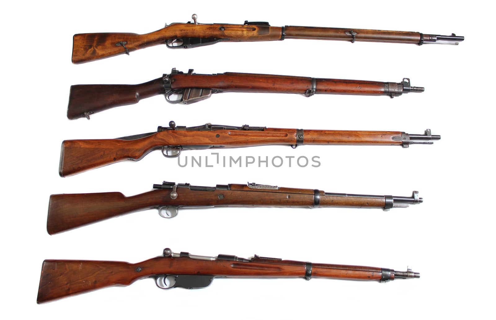 Collection Of World War II Military Rifles