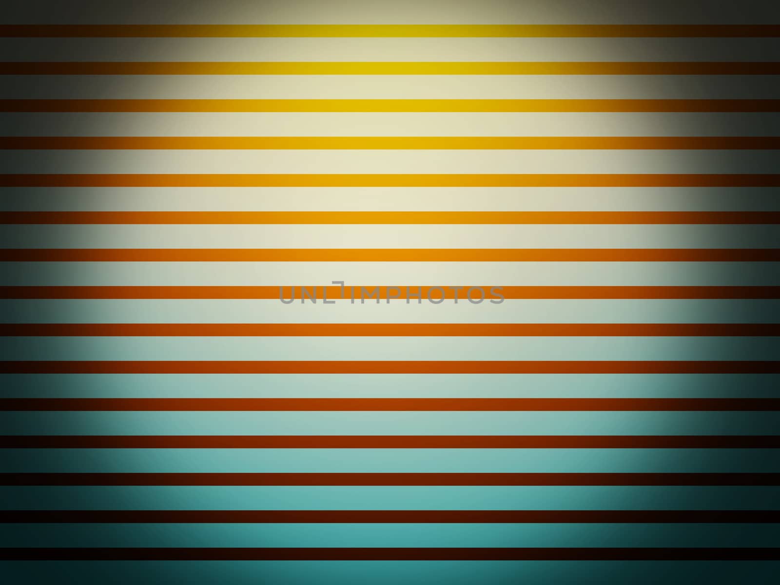 abstract gradient blue and yellow striped line background with circle light on top