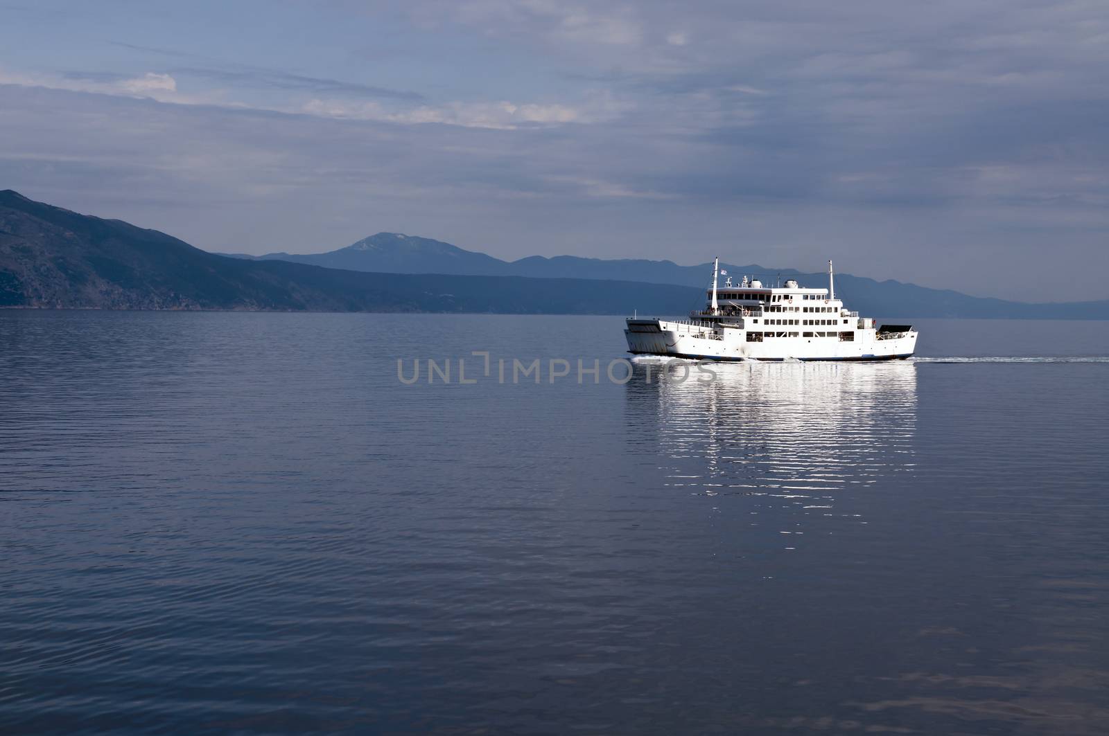 ferry boat in Adriatic Sea by pozezan
