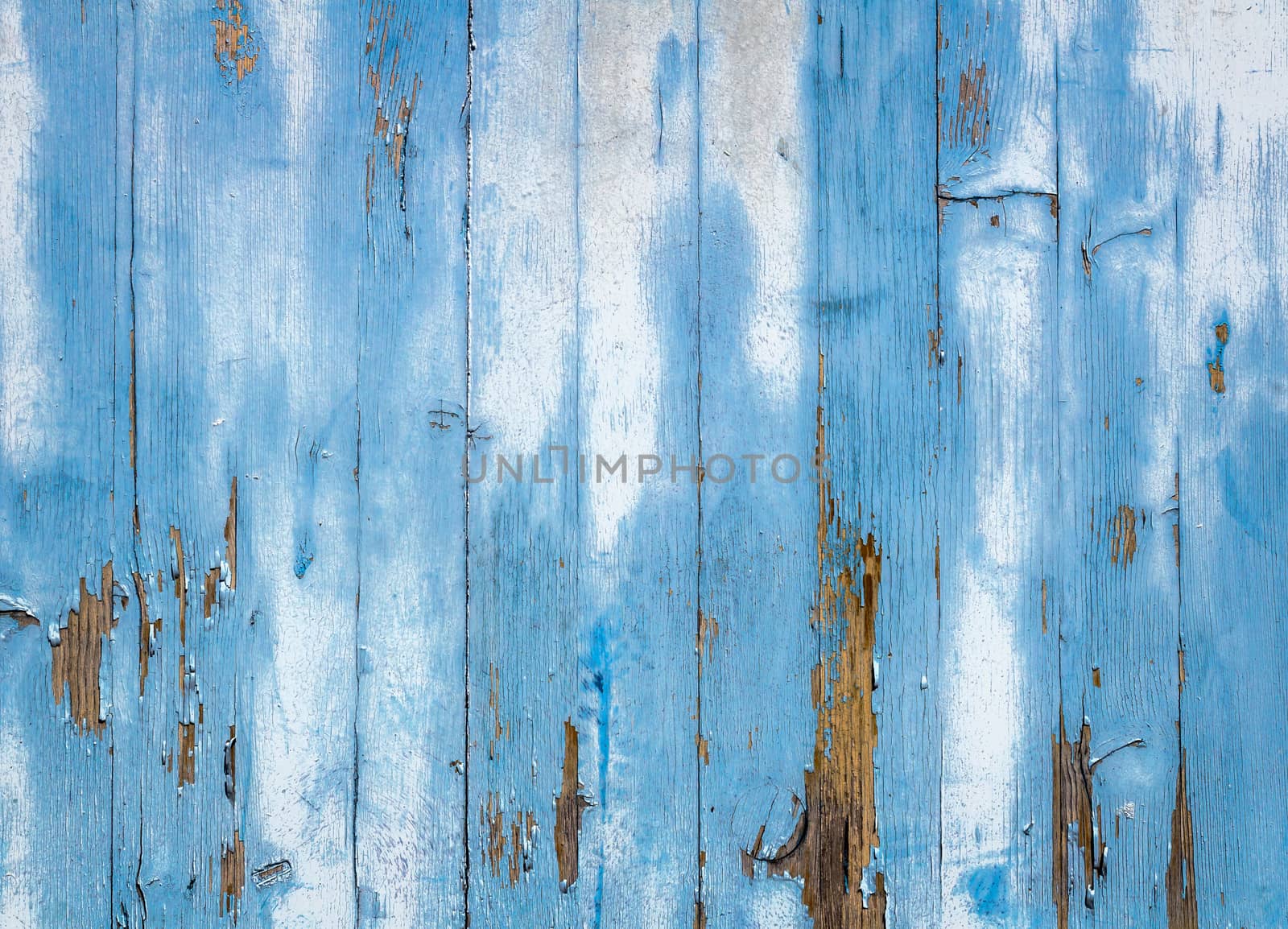 Old wooden blue painted surface by germanopoli