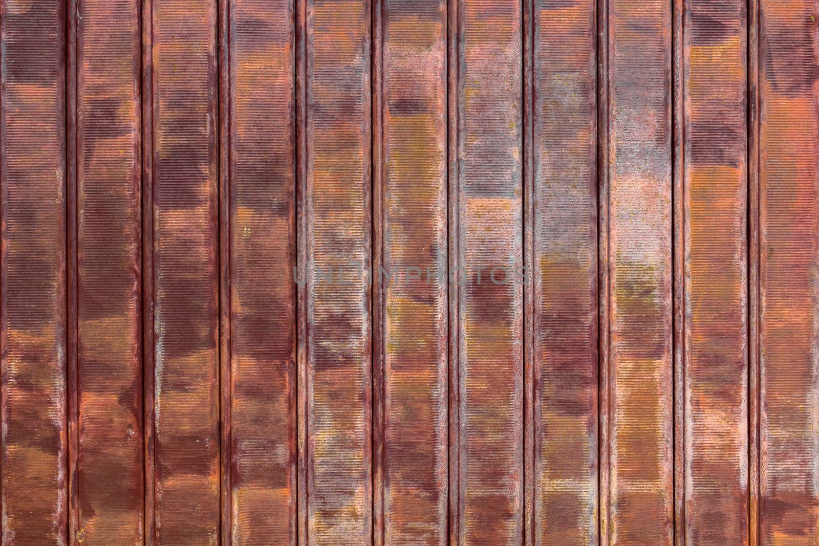 Rusty shutters of a garage by germanopoli