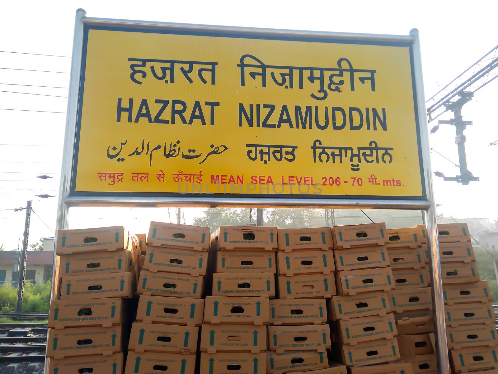 Hazrat Nizamuddin railway station in South Delhi Division of the Northern Railway zone of the Indian Railways was upgraded to help relieve congestion at New Delhi Railway Station. India August 2019