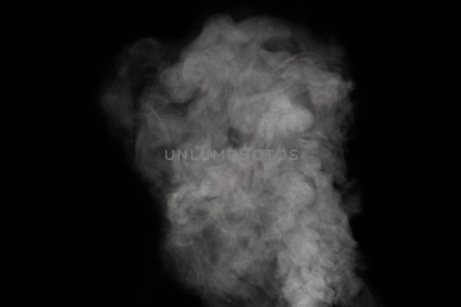 White smoke on dark background. by TEERASAK