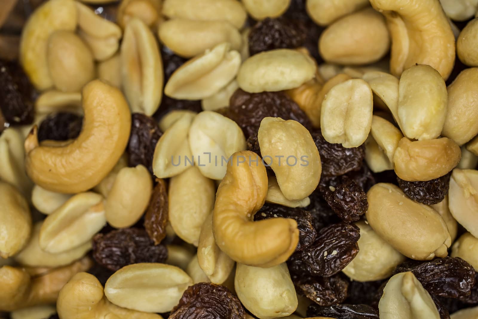 Nuts and raisins as nibbles by Dr-Lange