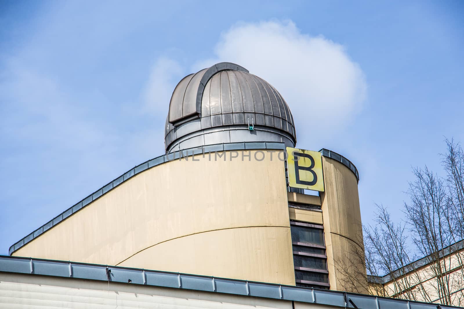 Observatory with dome of the University of Siegen by Dr-Lange