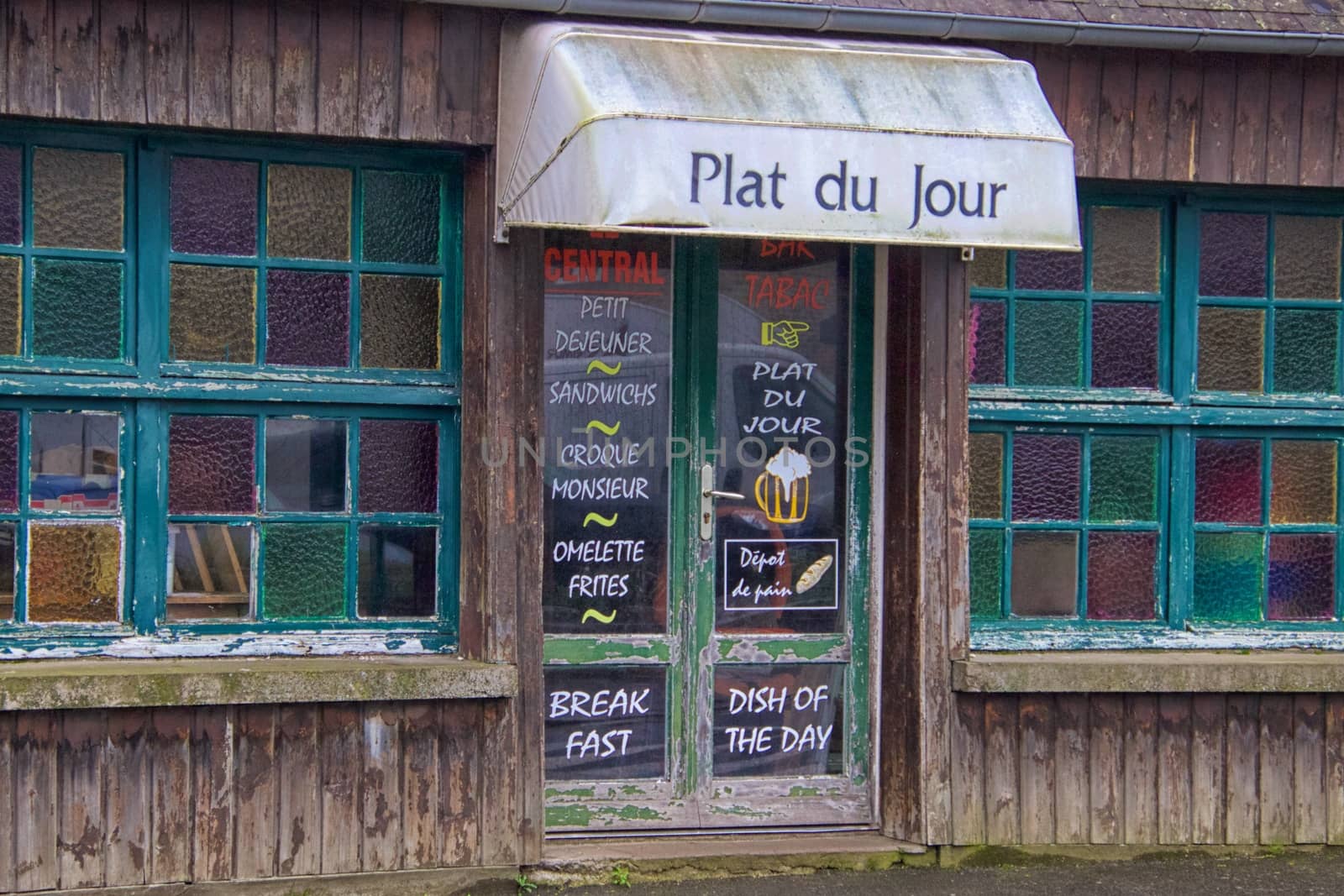 Old restaurant in a Normandy village