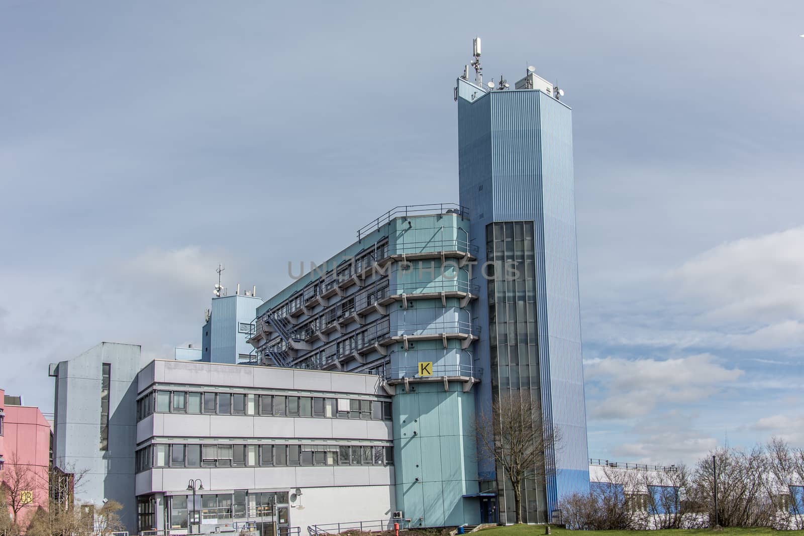 Siegen University with landmarks by Dr-Lange