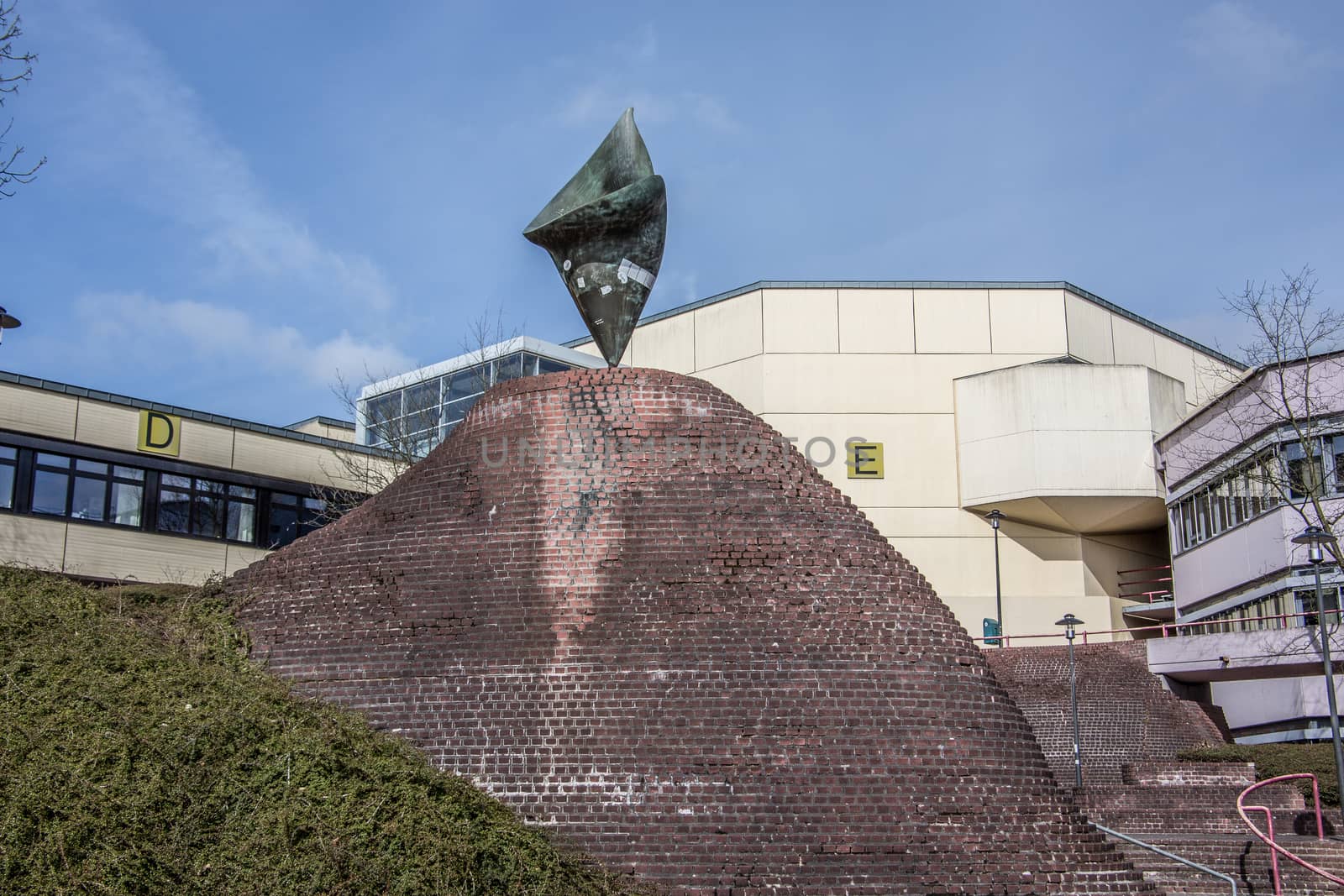 Siegen University with landmarks by Dr-Lange