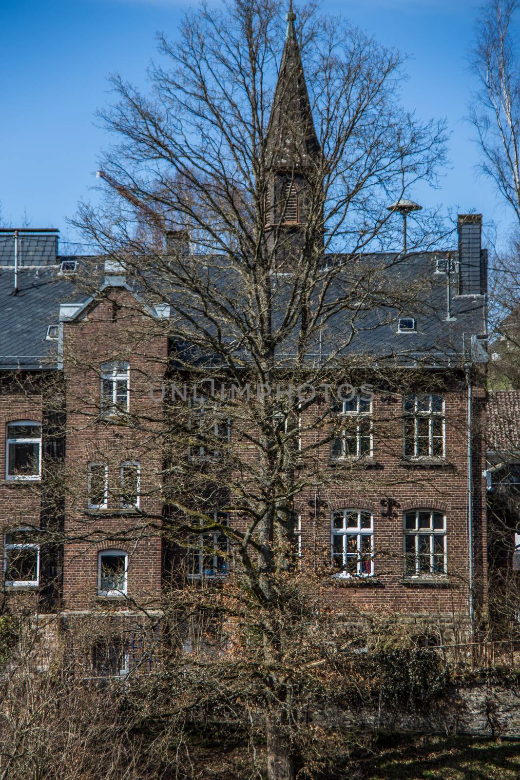 old school with bell tower by Dr-Lange