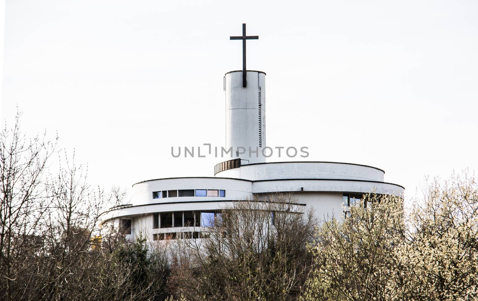 modern Christian church as a rotunda by Dr-Lange