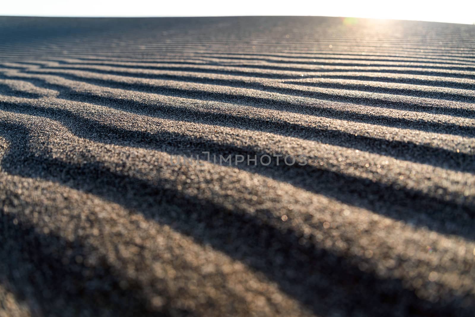 Sunset on the rolling sands of Bruneau Dunes, Idaho.