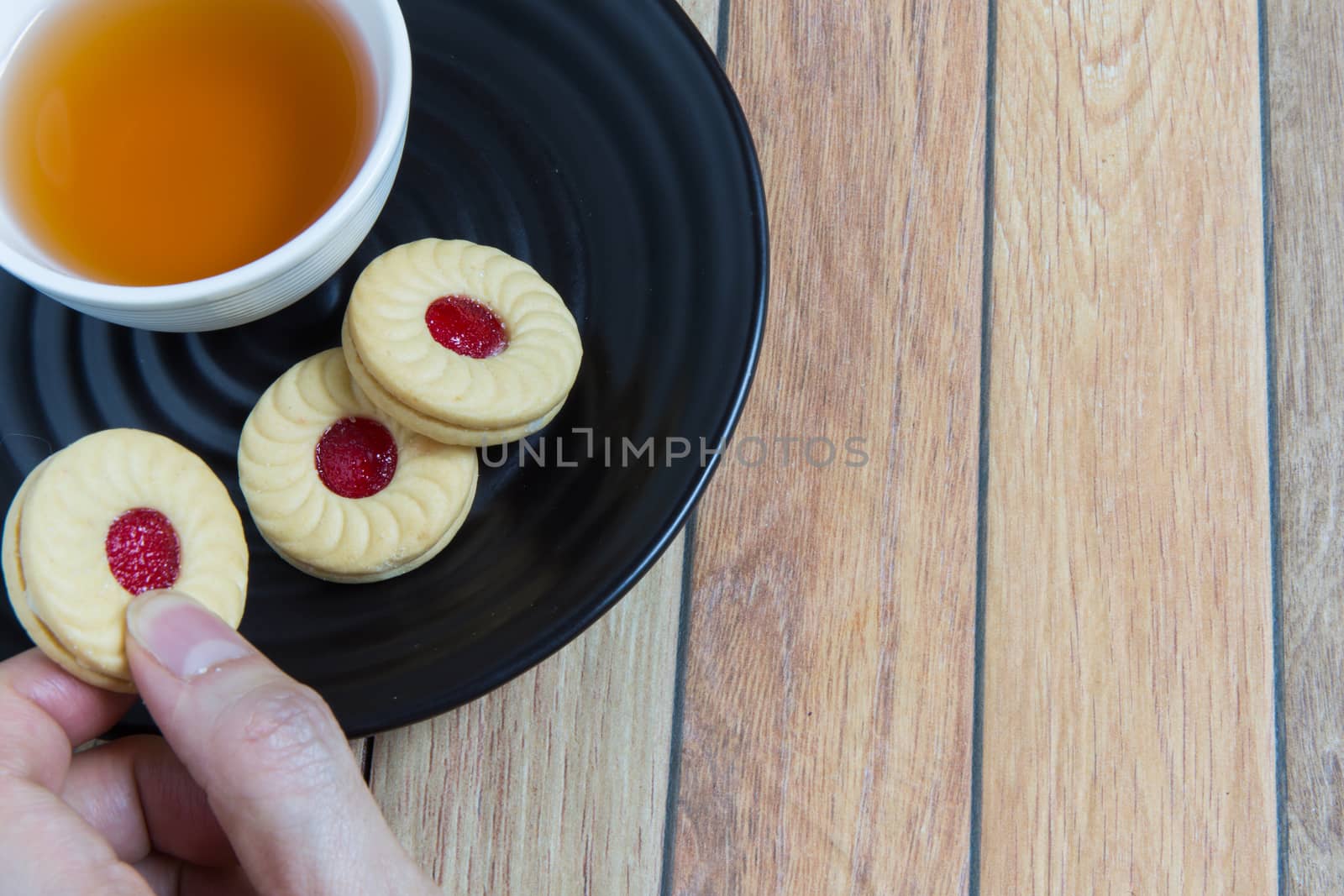 Cranberry filled cookies for tea break during a meeting.
