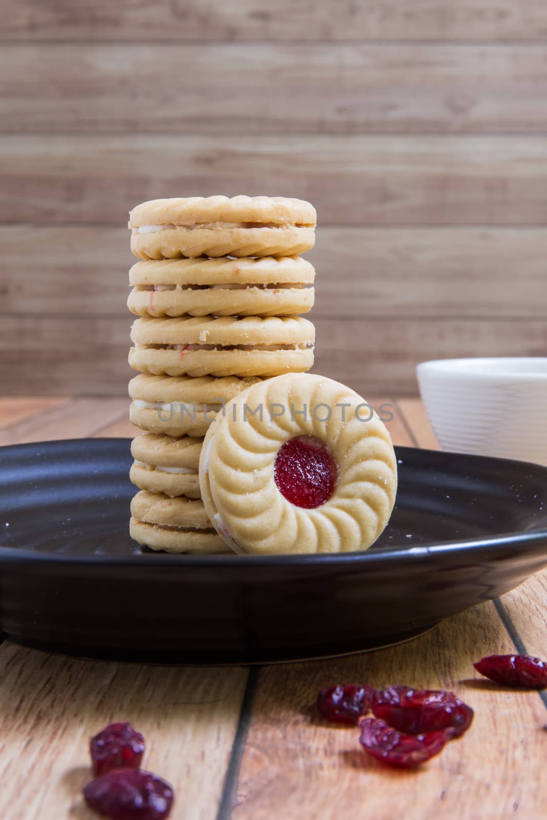 Cranberry filled cookies for tea break during a meeting.